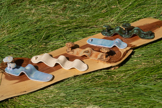 Wavy / Mushroom Incense Holders